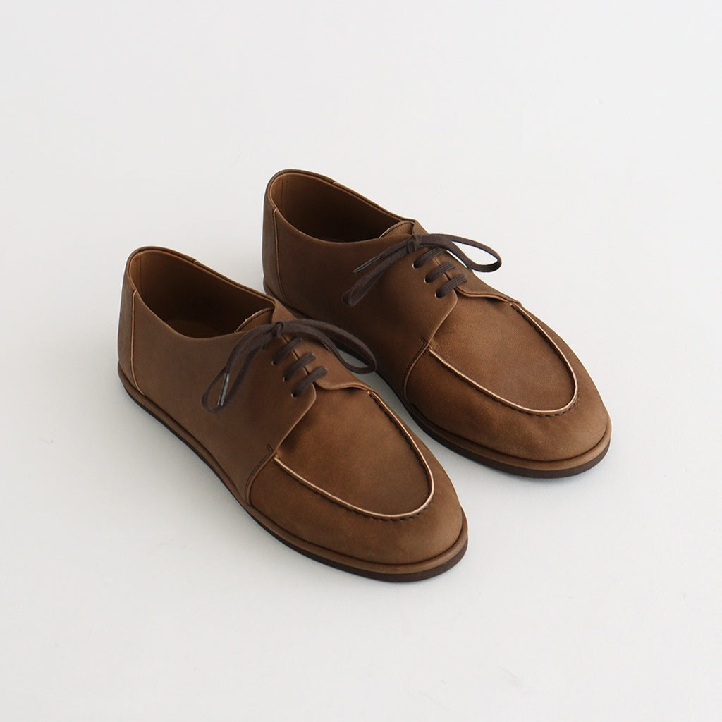 HORSEHIDE LEATHER LACE-UP SHOES #BROWN [A26AS03QD]