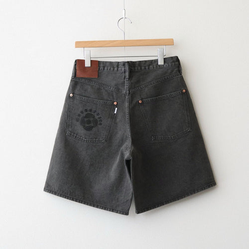 CS MODERN DENIM BUGGY SHORT CUT #GUNMETAL BLACK [26880405]