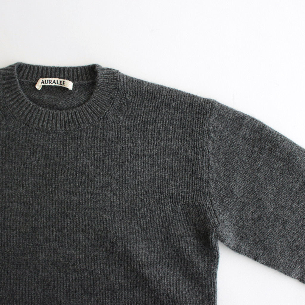 WOOL CASHMERE SILK KNIT SHORT P/O #GRAY [A24AP02WC]