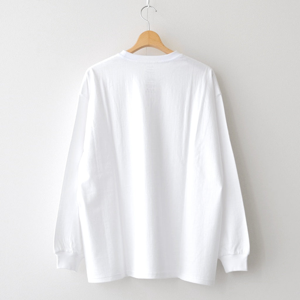 L/S Oversized Tee #WHITE [GU253-70113B]