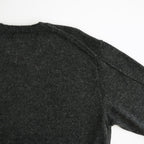 Baby Alpaca V-neck Sweater #Charcoal [YK26FW01379S]