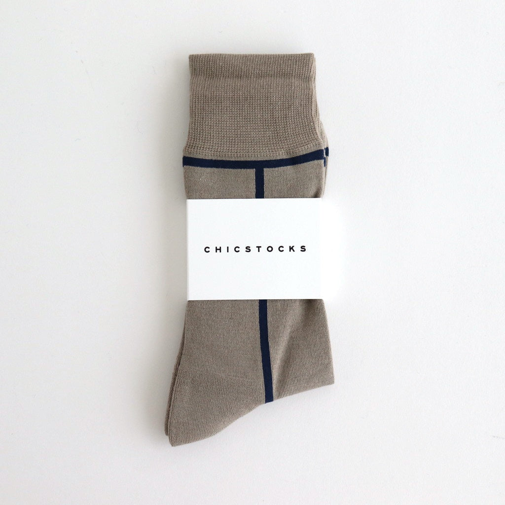 LINE #TAUPE/NAVY [CH-002].