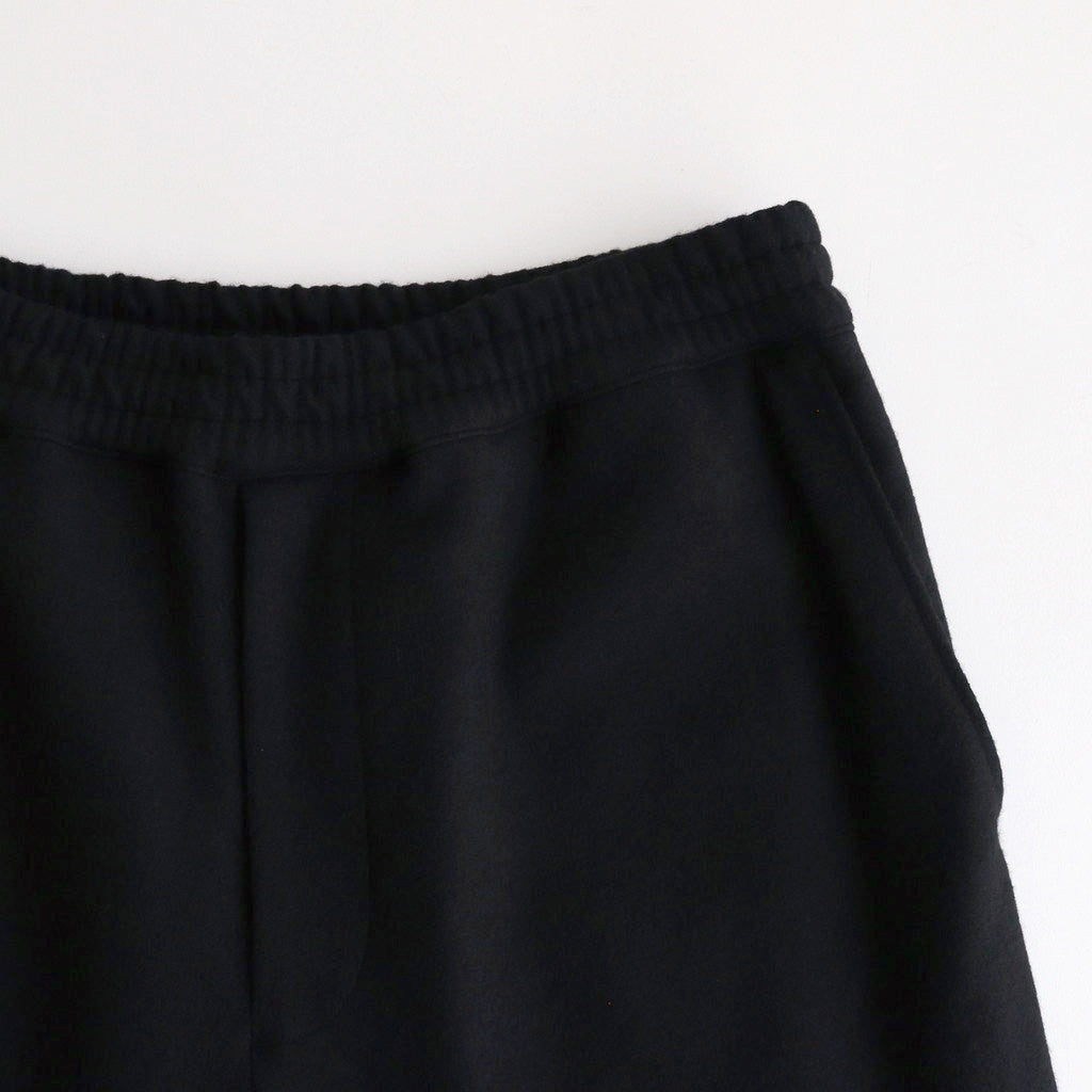 Wool Smooth Flannel Easy Wide Pants #BLACK [GU253-40223B]