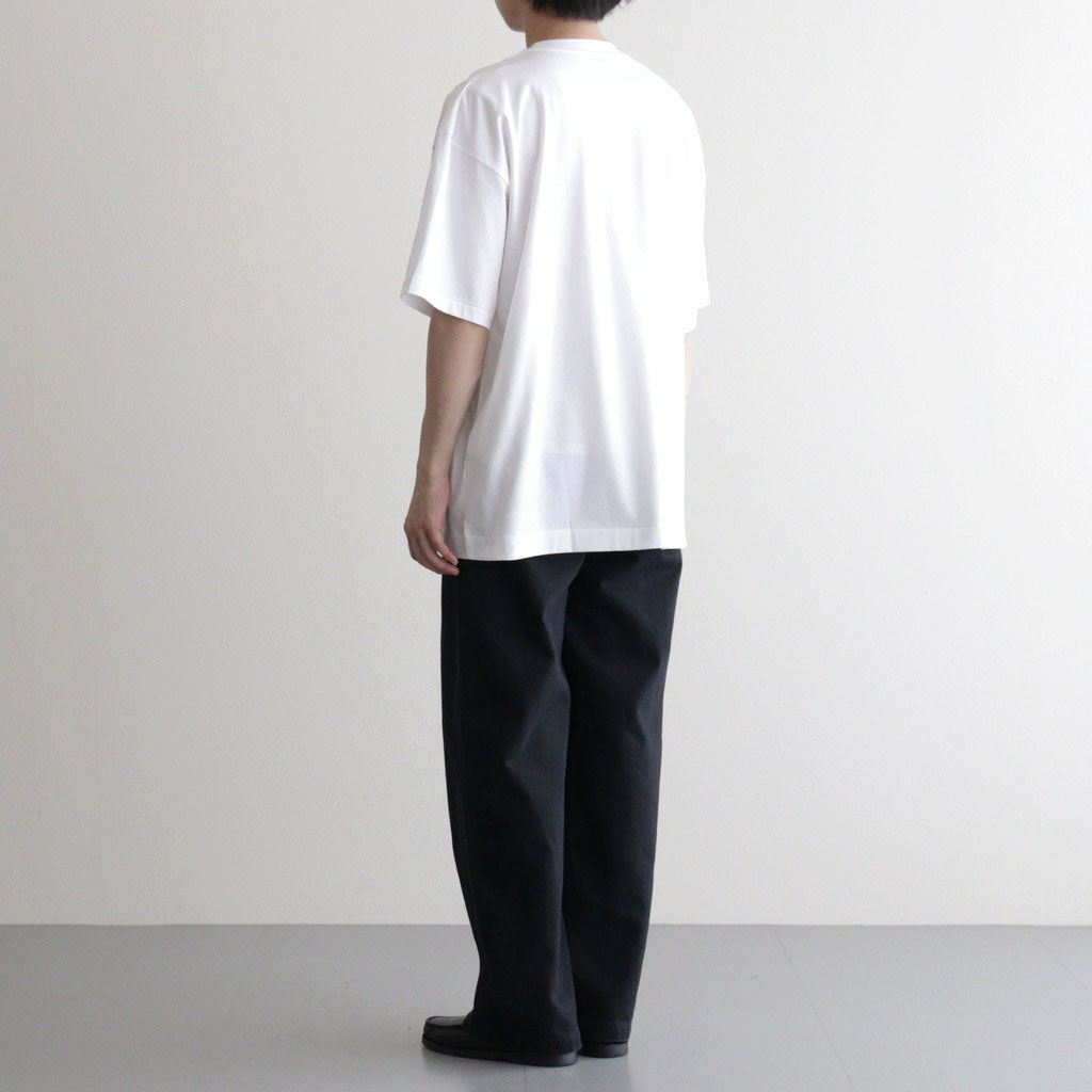 SUVIN 60/2 OVERSIZED T-SHIRT #WHITE [KKAGLM0015]