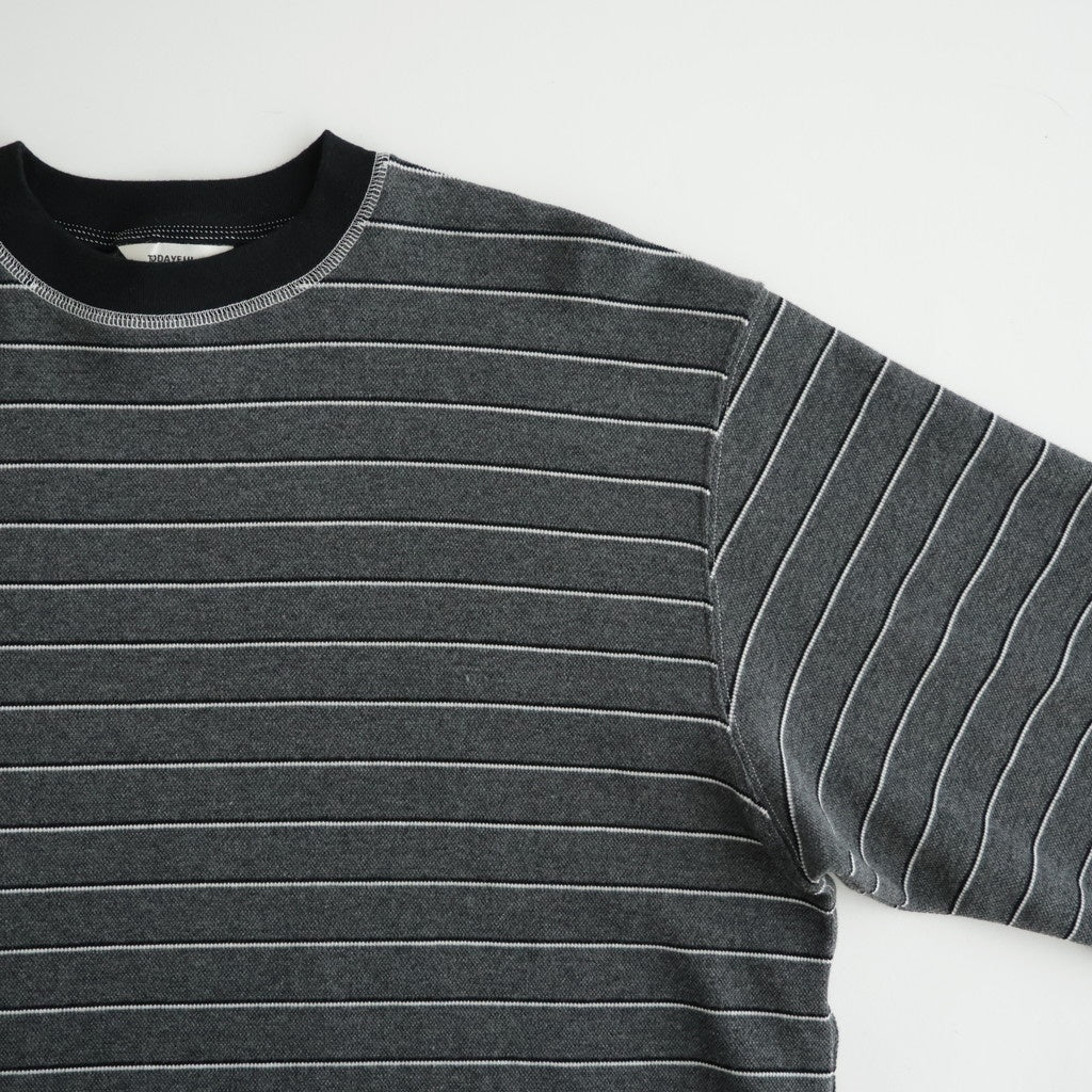 Border Long T-shirts #C/GRY [12520613]