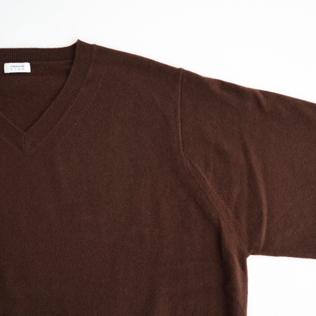 L/S V Neck #BROWN [2603-009]