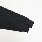 HIGH TWIST WOOL KNIT V-NECK P/O #CHARCOAL [A26AV04CK]