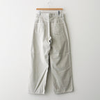 GARMENT-DYED FINX CORDUROY 5P WIDE PANTS #WHITE KHAKI [A26SP02FX]