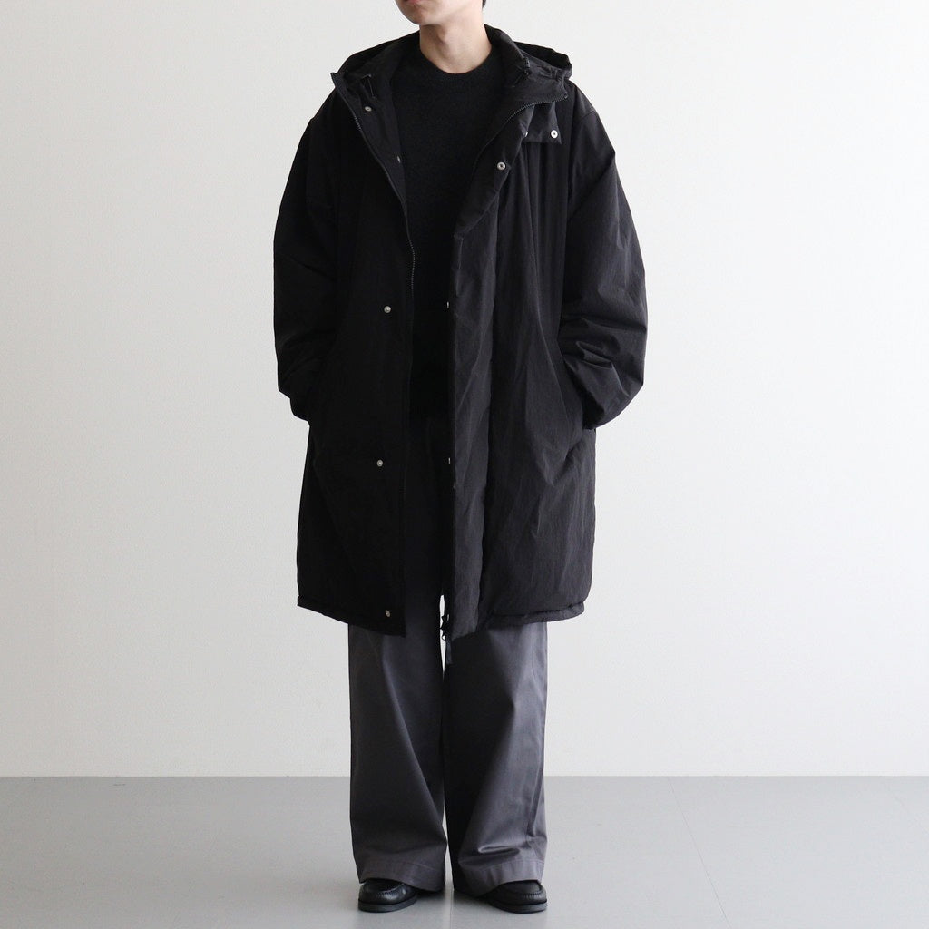 OVERSIZED PADDED HOODY COAT #BLACK [ST.1214]