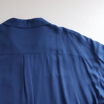 SIDOGRAS Twill Viscose Oversized Sleeping Shirt #BLUE [GM244-50014B]