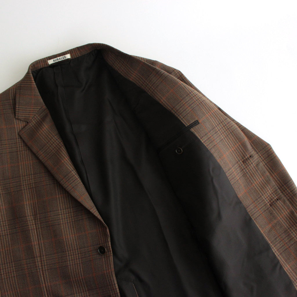 BLUEFACED WOOL CHECK JACKET #BROWN CHECK [A24AJ01CB]