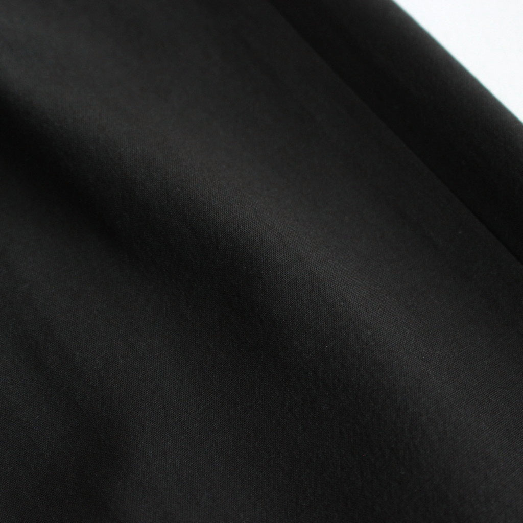 WOOL TROPICAL 3PLEATED WIDE-LEG TROUSERS #CARBON BLACK [YK25SS0898P]