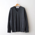 Cashmere V Neck #CHARCOAL [I25AW-IBC63]
