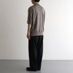 Linen S/S Shirt #Brown [2501-014]