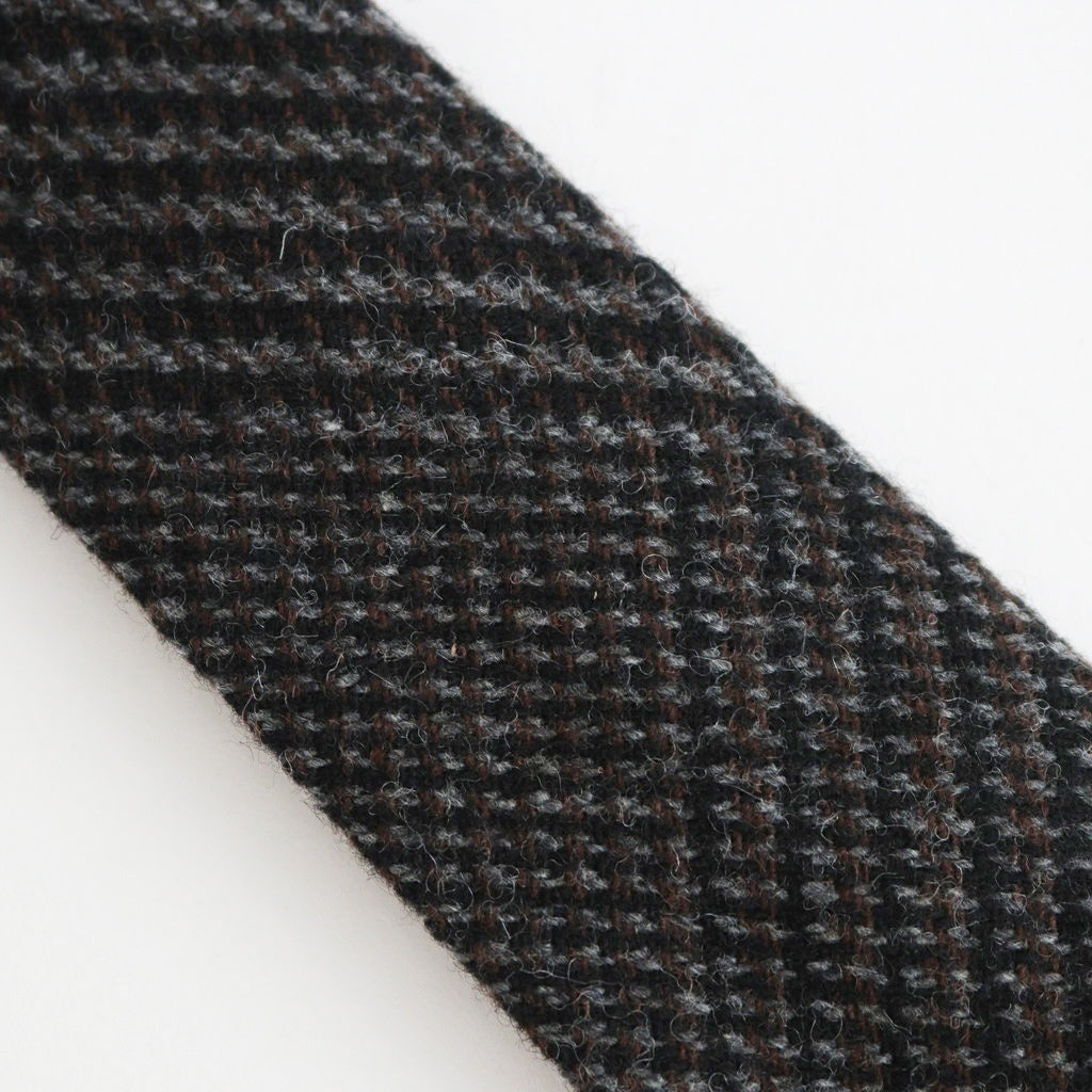tweed necktie #dark brown [xu-c-twn]