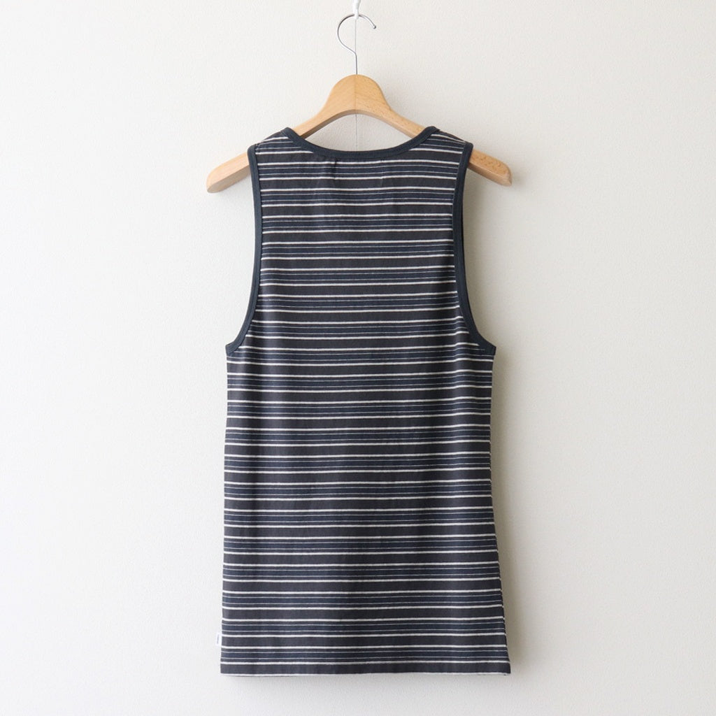 STRIPE TIGHT TANK TOP #DARK NAVY [2541000903]
