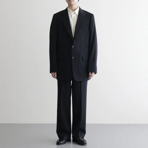 LIGHT WOOL MAX GABARDINE JACKET #TOP BLACK [A26AJ01MG]