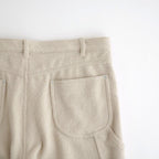 HOMESPUN TWEED PAINTER PANTS #IVORY BEIGE [A26AP03HT]