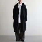 よそいきオーバーフラップロングCT #BLACK [D224-C146]