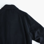 SUPER FINE WOOL MOSSER SOUTIEN COLLAR COAT #BLACK [A26AC01WM]