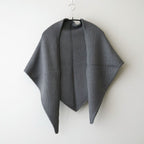 Soft Wool Triangle Stole #STONE GRAY [GU263-90601]