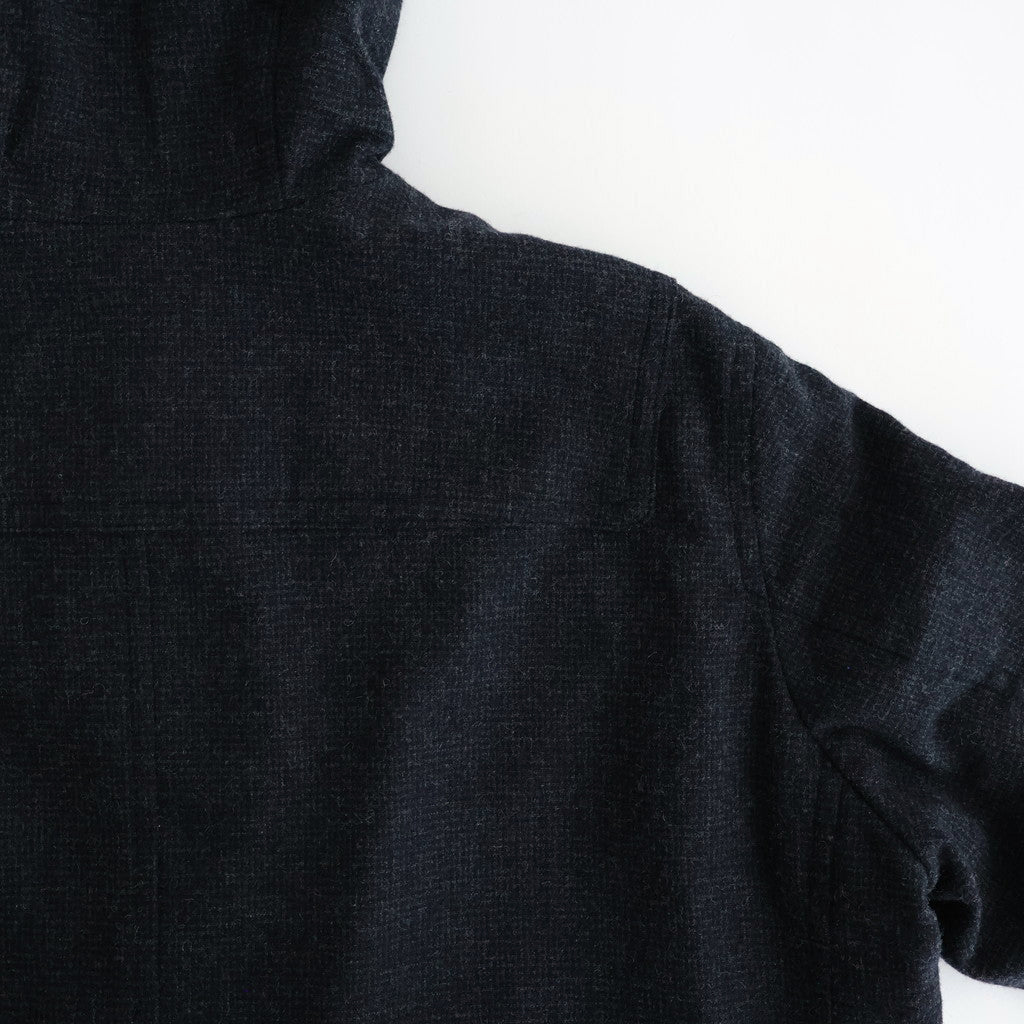 FDUFCT - ウール・千鳥 ダッフルコート #79 Navy × Grey [SN_FR1401CT]