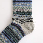 NORDIC PATTERN SOCKS #D.GRAY [R1630-AW25]