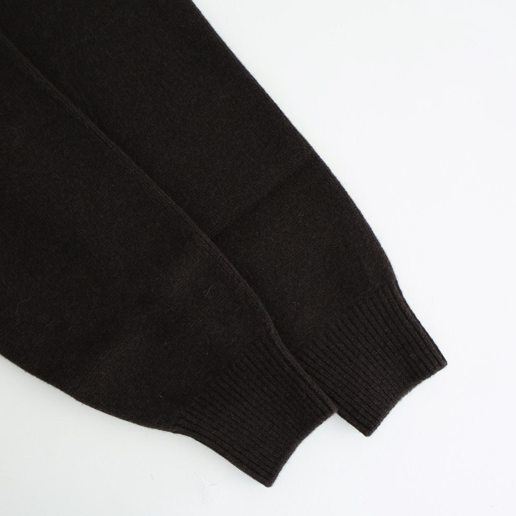 EXTRA FINE WOOL WARM KNIT TURTLE NECK LS #DARK BROWN [ST.1290]