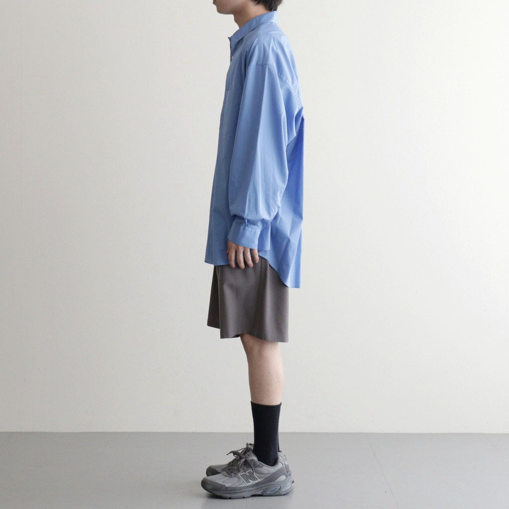 Wool Washer Tropical 2Pleated Easy Shorts #GRAY [YK26SS01174P]