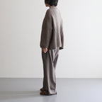 COMFORT BLEND YARN LOOSE FIT SWEATER #BROWN [N0011]