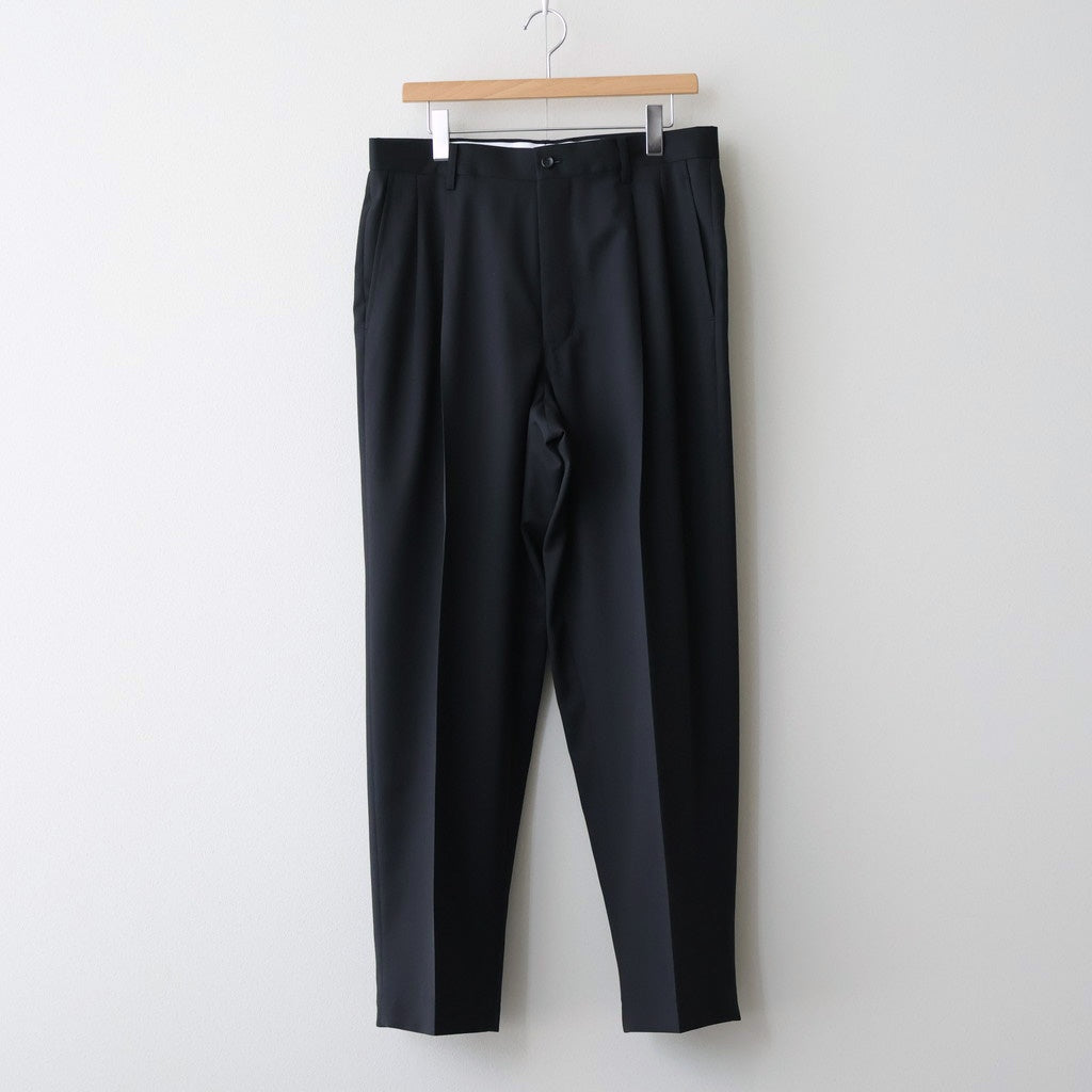Melange Herringbone Pleated Wide Trousers #BLACK [GM261-40332]
