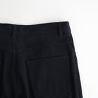 SILK NEP DENIM 5P WIDE PANTS #BLACK [A26SP01SD]