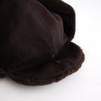DRY WOOL BOMBER CAP #BROWN [NO.301382]