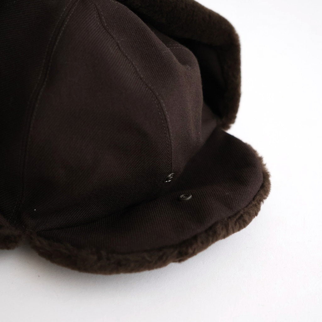 DRY WOOL BOMBER CAP #BROWN [NO.301382]