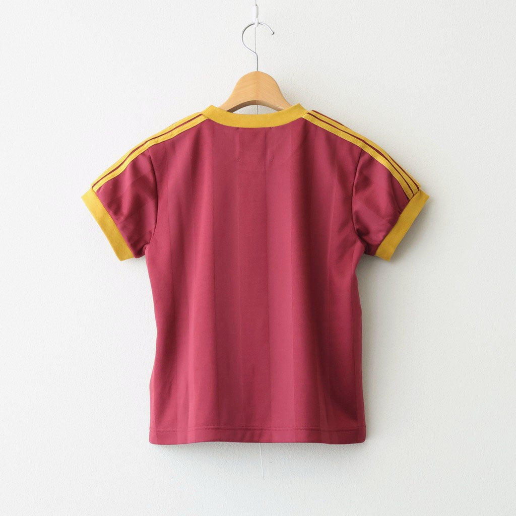 Stripe Uniform T-Shirt #BORDEAUX [I26SS-BC16]