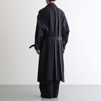 DETACHABLE WIDE TRENCH COAT #BLACK [YK24FW0736C]