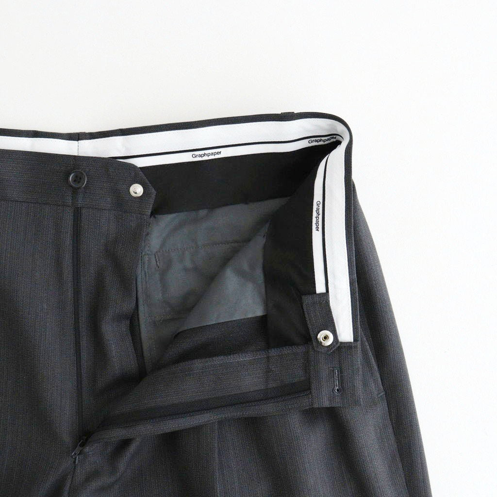 Melange Herringbone Pleated Wide Shorts #GRAY [GM261-40333]