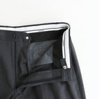 Melange Herringbone Pleated Wide Shorts #GRAY [GM261-40333]