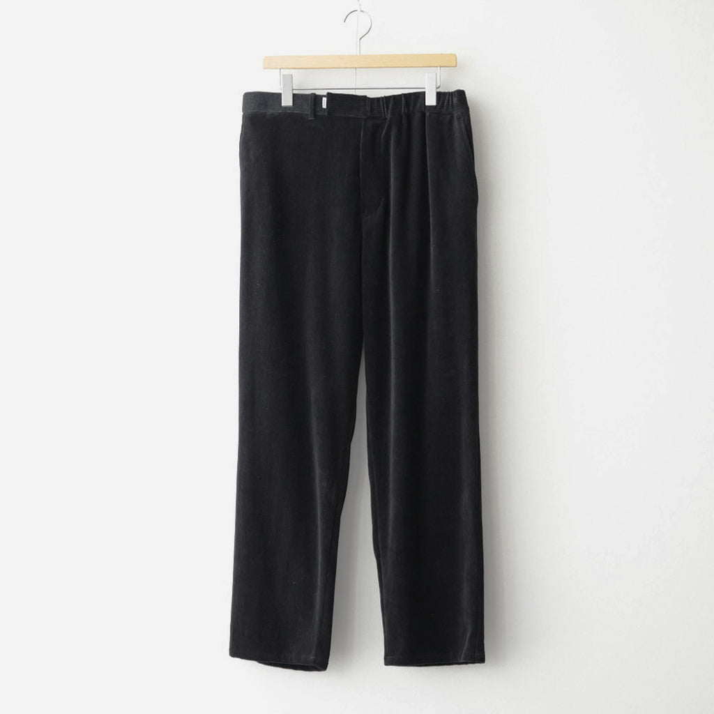 Soft Knit Corduroy Wide Tapered Chef Pants #BLACK [GM263-40112B]