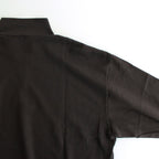 SUPER HIGH GAUGE SWEAT HALF ZIP P/O #DARK BROWN [A24AP03CU]