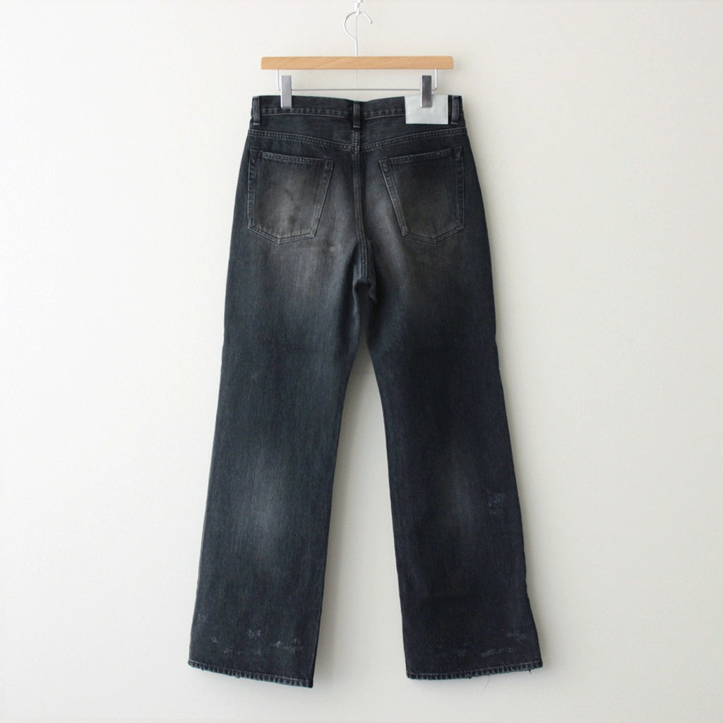 FLARE DENIM JEANS #BLACK [ST.1235]