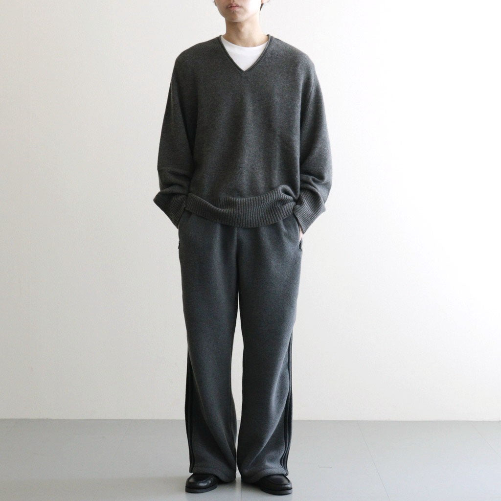 Cashmere V Neck #CHARCOAL [I25AW-IBC63]