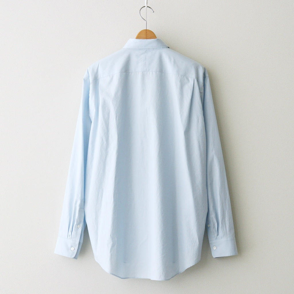 WASHED FINX TWILL SHIRT #LIGHT BLUE [A26AS01TN]