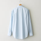 WASHED FINX TWILL SHIRT #LIGHT BLUE [A26AS01TN]