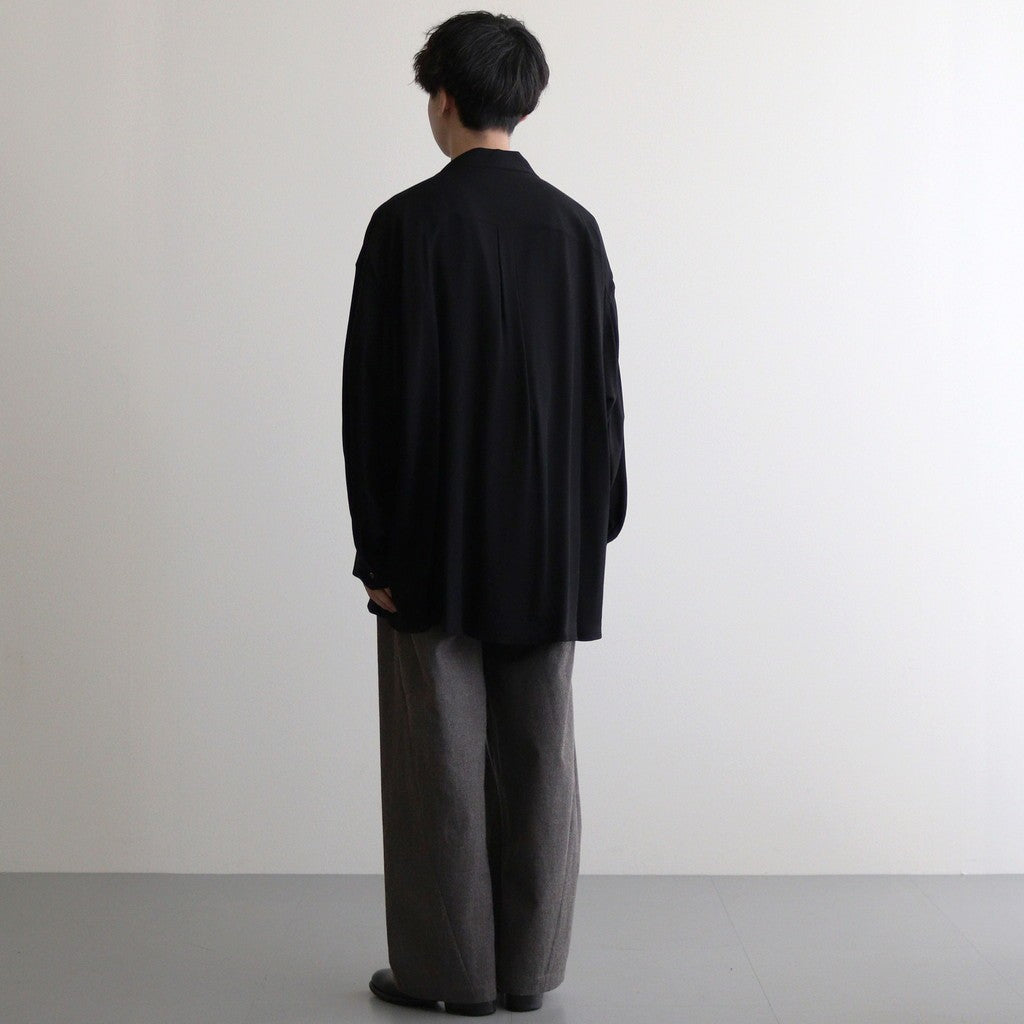 SIDOGRAS Twill Viscose Oversized Sleeping Shirt #BLACK [GM244-50014B]