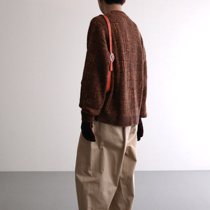 KNIT GLOVES #BROWN [YK24FW0835A]