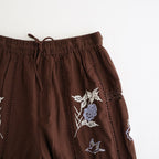 Embroidery Patchwork Trousers #BUG [12610719]