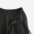 VIS/LI BRIGHT TWILL CARGO SHORT TROUSERS #DARK CHARCOAL [ST.1458]