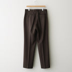 LIGHT WOOL MAX GABARDINE SLACKS #DARK BROWN [A26AP02MG]