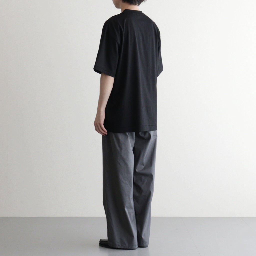 SUVIN 60/2 OVERSIZED T-SHIRT #BLACK [KKAGLM0015]